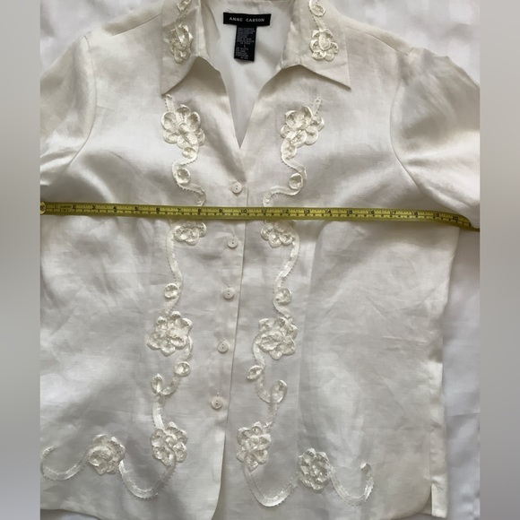 Anne Carson Linen Jacket - Large - Picture 6 of 7